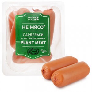 Сардельки веганские “неМЯСО” Plant meat из растительного мяса, 450 гр