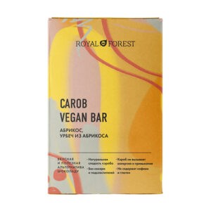 Шоколад ROYAL FOREST Carob Vegan Bar Абрикос, урбеч из абрикоса