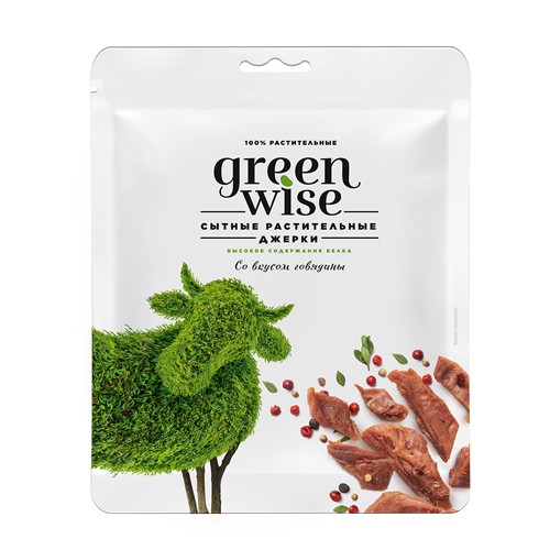 Растительные джерки Greenwise вкус Говядина 36 г