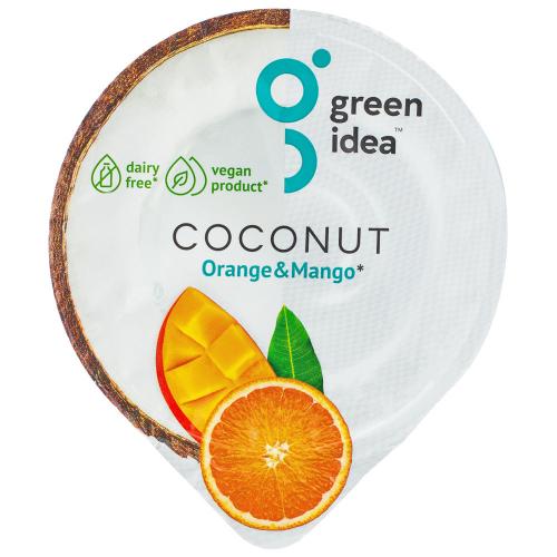 Десерт Green Idea кокосовый с йогуртовой закваской соками апельсина и манго 140 г