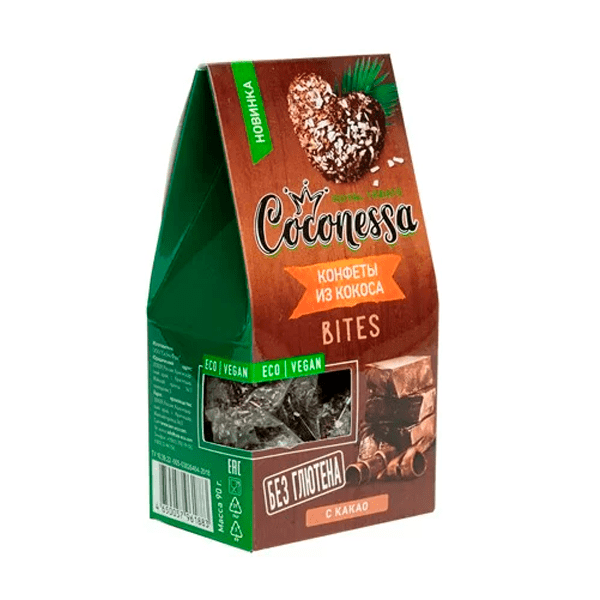Кокосовые конфеты с какао “Coconessa”