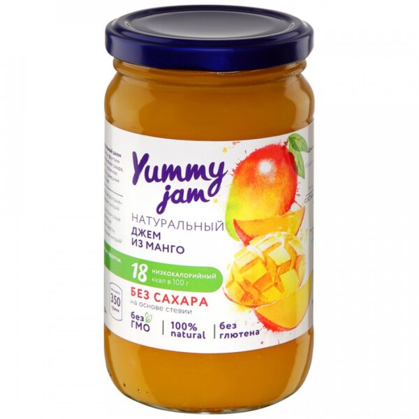 Джем “Yummy jam” из манго без сахара, 350 г