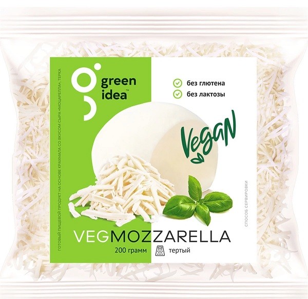 Веганский сыр «Моцарелла» Green Idea тертый 200г