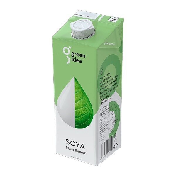 Соевое молоко “Green Idea”, 1 л
