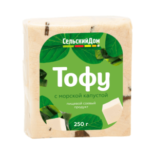 Тофу с морской капустой “Сельский Дом”, 250 гр