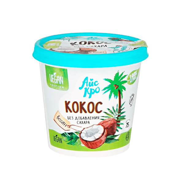 Мороженое Кокос без сахара “АйсКро”, 75 гр
