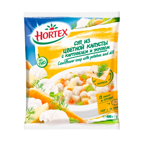 Суп из цветной капусты с укропом “HORTEX” , 400 гр
