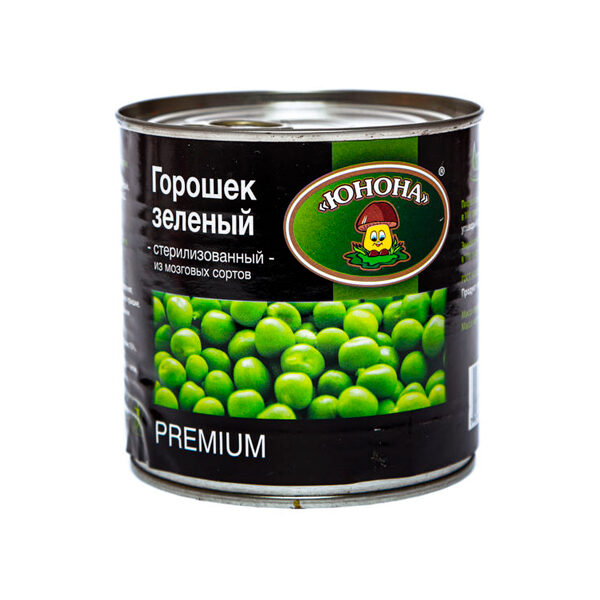 Горошек зелёный ж/б “Юнона”, 420 гр