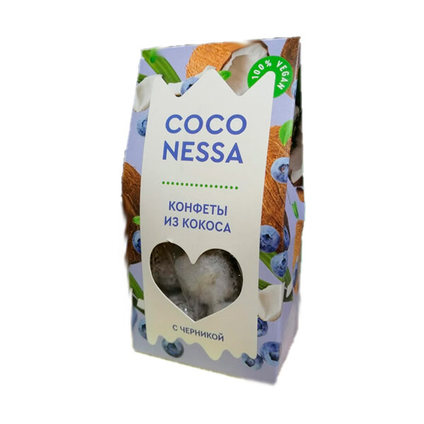 Кокосовые конфеты со вкусом черники “Coconessa”