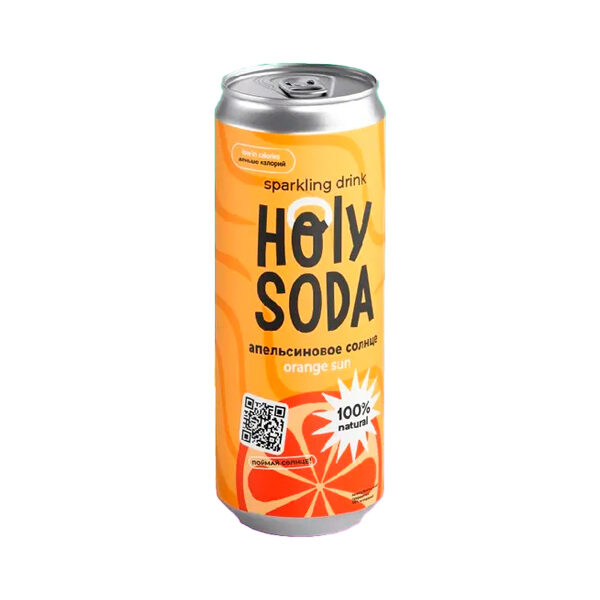 Напиток газированный Апельсиновое Солнце “Holy Soda”, 330 мл