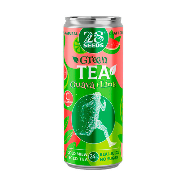 Зеленый чай Колд брю Гуава-лайм “28 seeds”, 330 мл