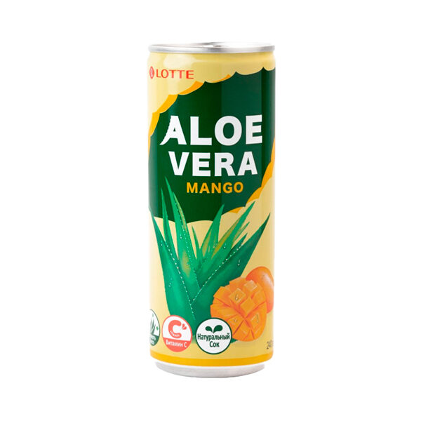 Напиток с мякотью Алоэ “Lotte Aloe Vera Mango”, 240 мл