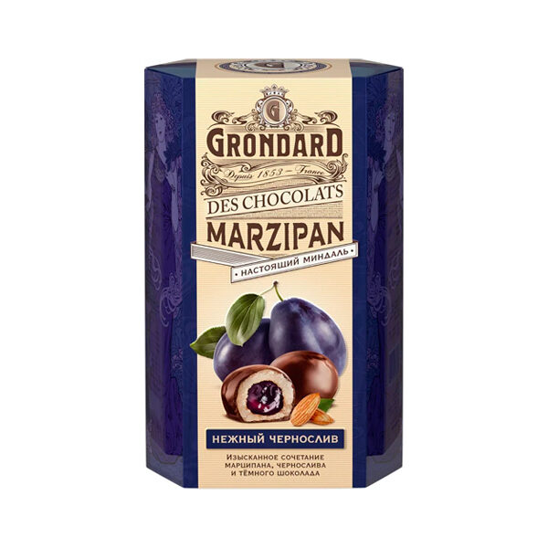Конфеты Марципан Нежный чернослив “Grondard”, 140 гр