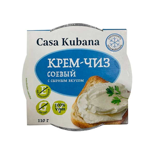 Крем-чиз соевый с сырным вкусом “Casa Kubana”, 110 гр