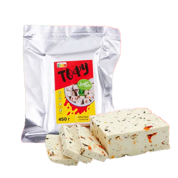 Тофу с вялеными томатами «Vegan life», 450 гр