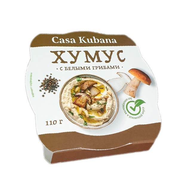 Хумус с белыми грибами “Casa Kubana”, 110 гр