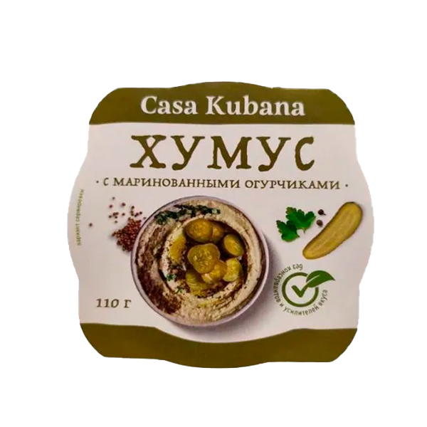 Хумус с маринованными огурчиками “Casa Kubana”, 110 гр