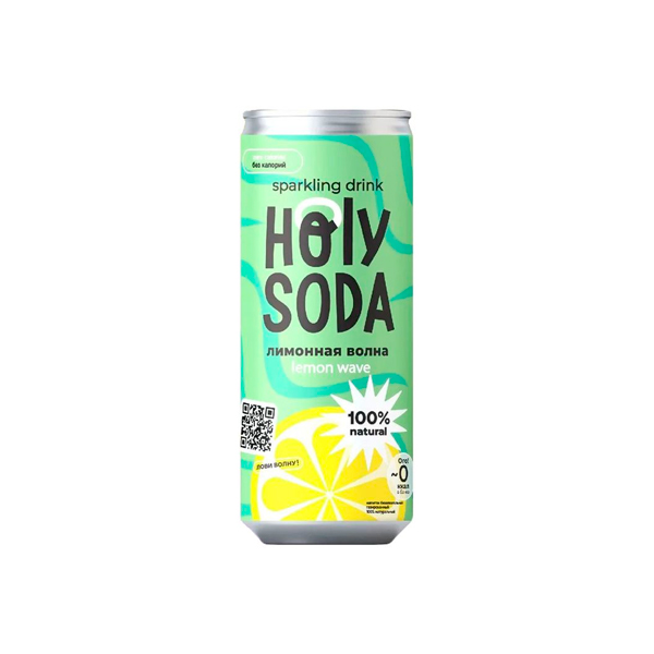 Напиток газированный Лимонная волна “Holy Soda”, 330 мл